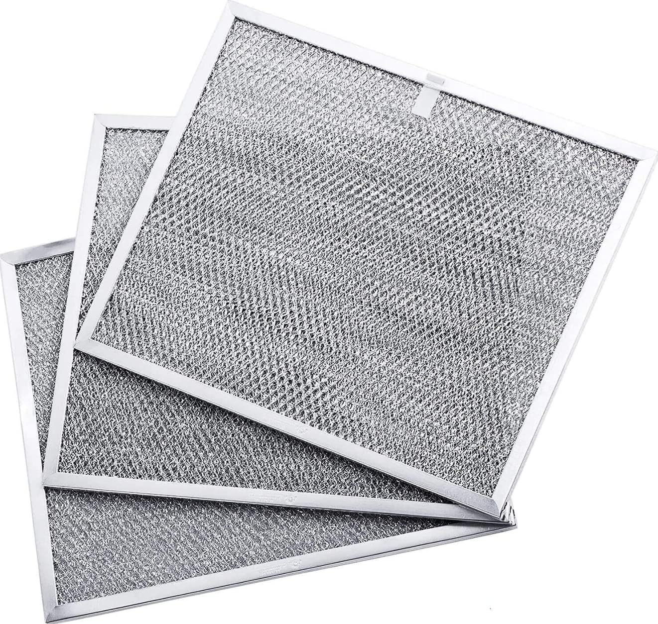 3 x Range Hood Grease Filter with Charcoal Compatible with Broan 41000, 46000, ACS, F40000, RL6200, RL6200FH, SL6200H and SM6500R Series Range Hoods. Measuring Approximately 8-3/4 x 10-1/2 x 3/8″