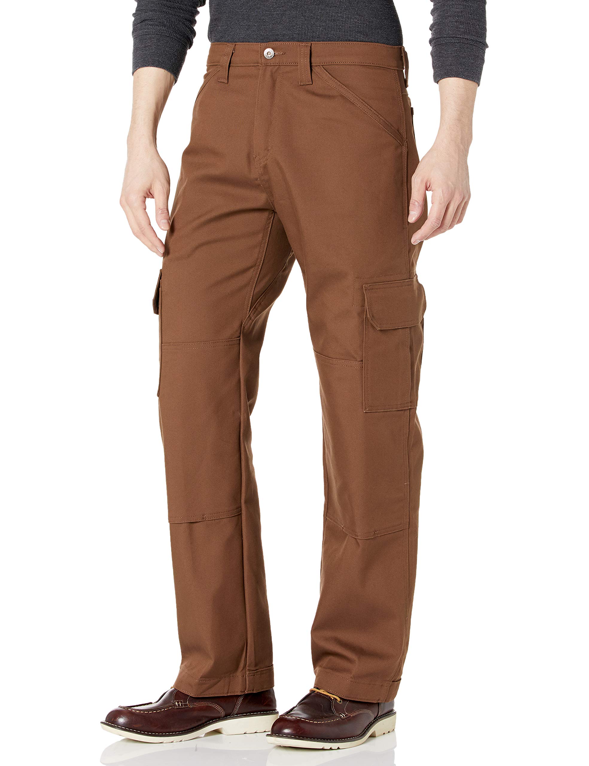 Dickies Men's Timber Brown Duratech Ranger Duck Cargo Pants, V1, 34W X 32L