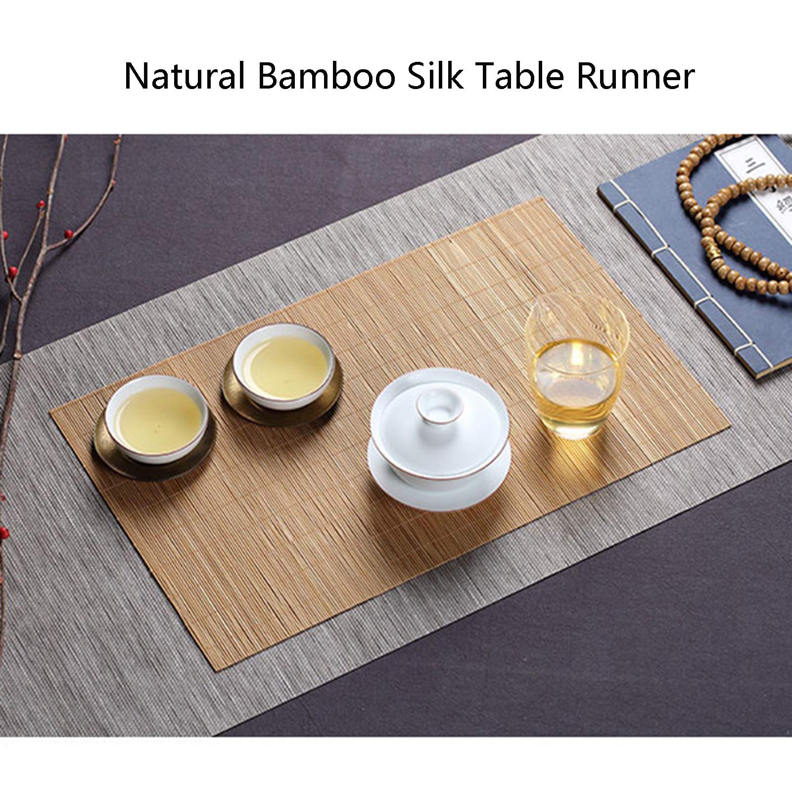 Runner Per Tavolo Giapponese In PVC - Tappetino Antiscivolo Per Te, Facile Da Pulire, Color:B, 30x100cm