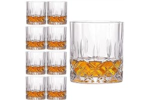 Crystal Whiskey Glasses Set of 8