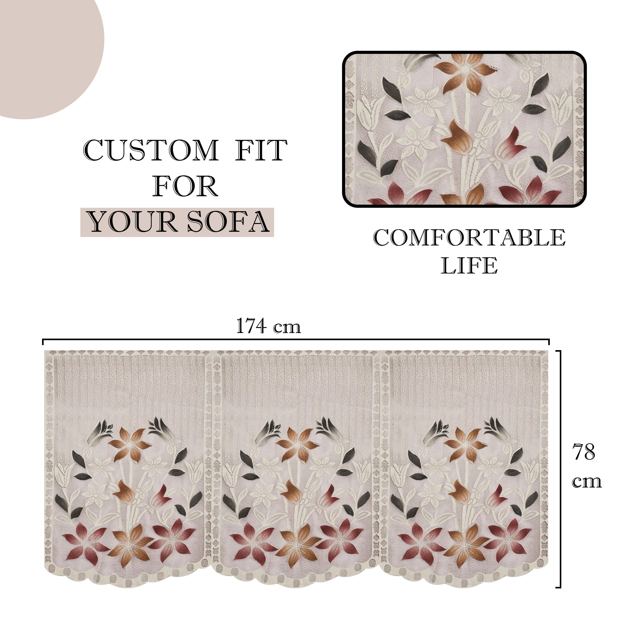 Stylish Sofa Covers - 6 Pack Cotton -3