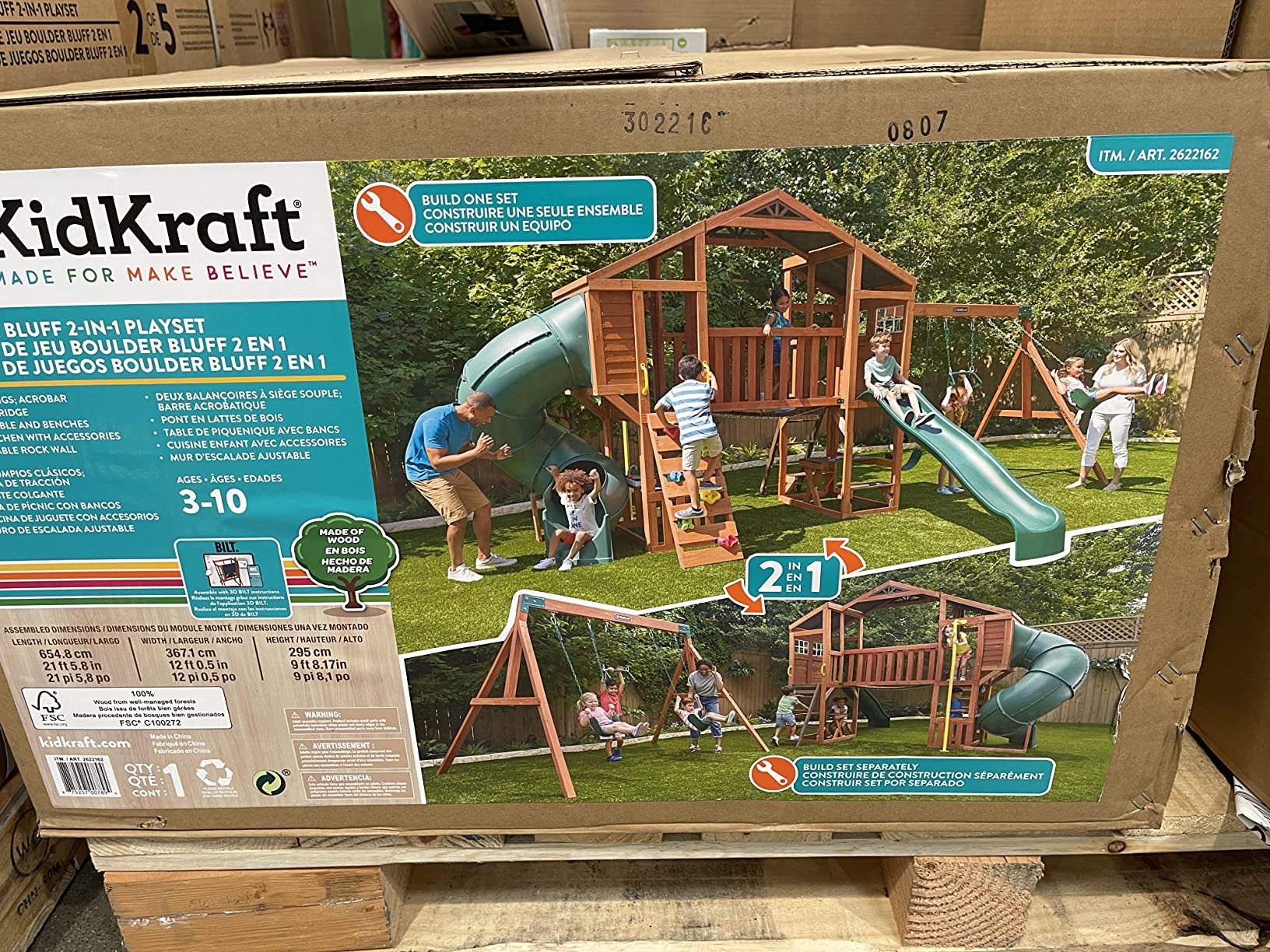 32/mo Finance Backyard Discovery Tucson Cedar Wooden Swing Set Buy Now, Pay Later