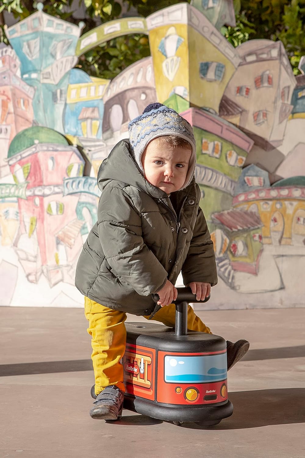 Italtrike La Cosa Ride On Toy for Toddlers & Kids, Indoor & Outdoor Use, Safe Design, Sturdy 360-Degree Child-Safe Wheels, Features Storage Compartment, 1-6 Years, Made in Italy (Fire Truck)