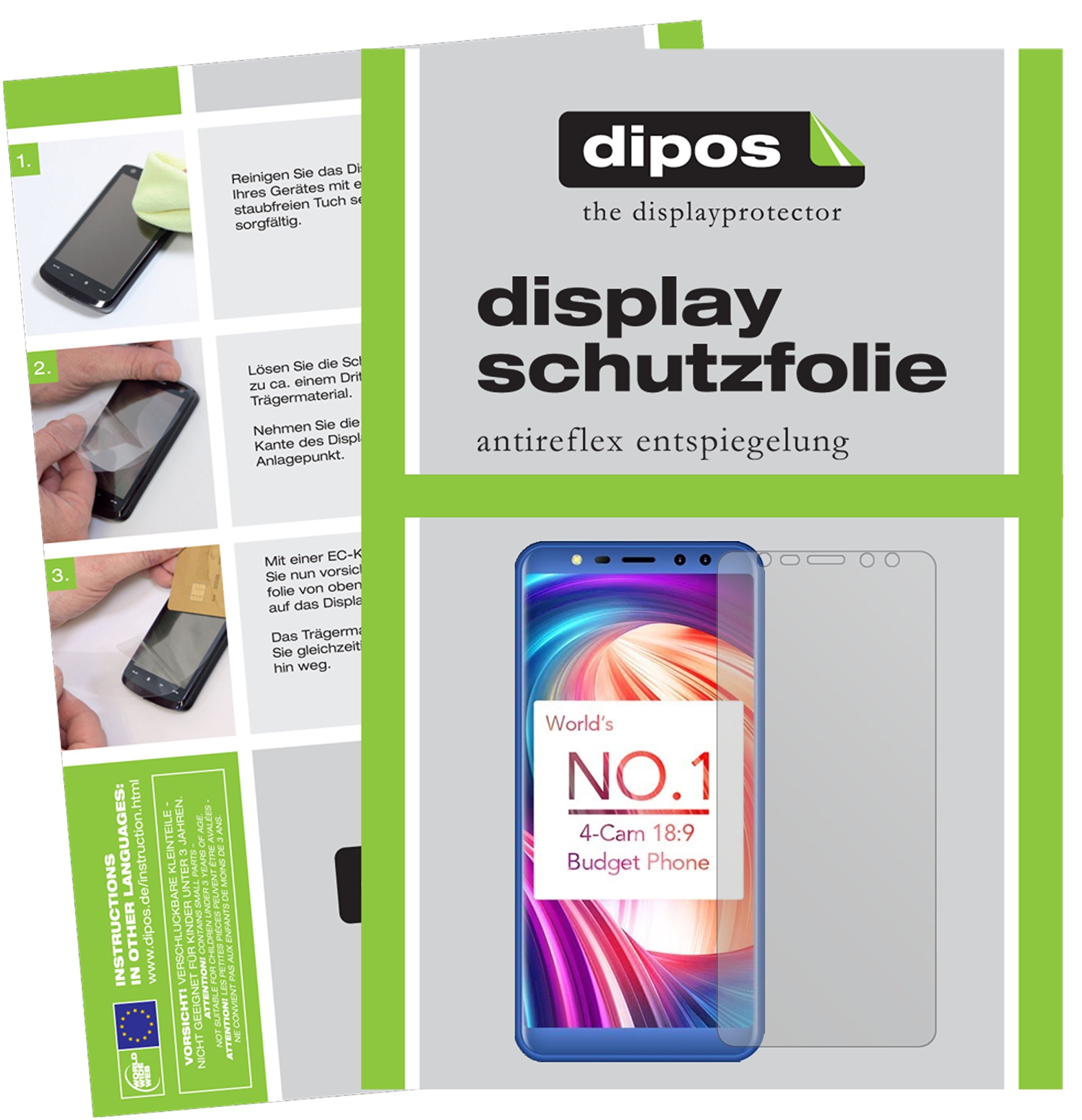 3+3x Pellicola per Leagoo M9 Protettiva Protezione Schermo