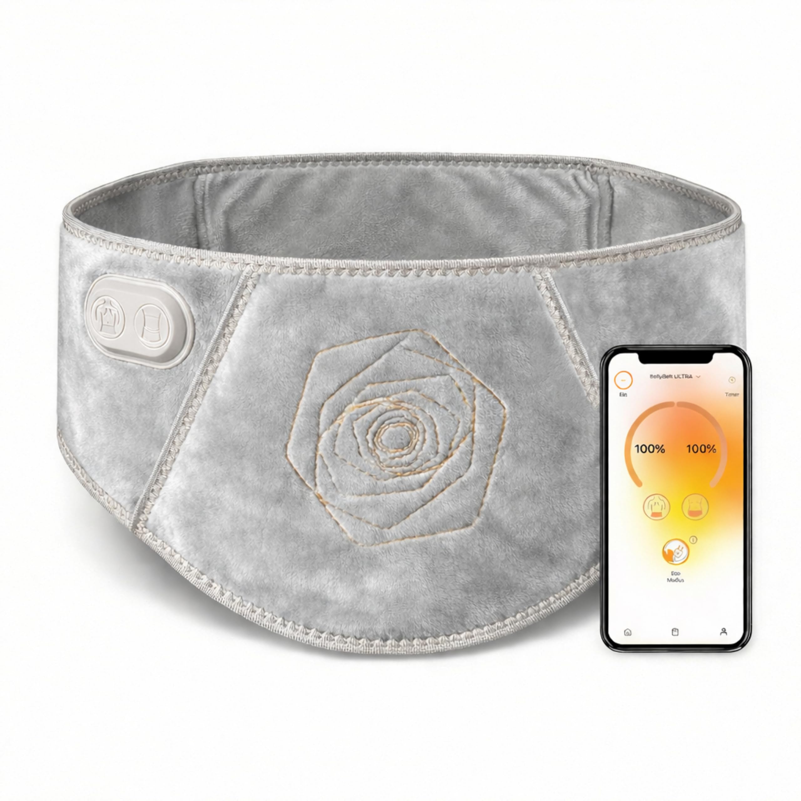 Vulpés BellyBelt Ultra Dual Zone Wärmegürtel – Wärme für Bauch, Unterleib & Rücken | Infrarotwärme für Periodenkomfort | Entwickelt in Deutschland