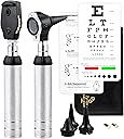 Zyrev 2 in 1 Otoscope Oph Set - Perfect for Nursing & Medical Students with Carry Case, Sight Chart & Replacement Ear Speculums