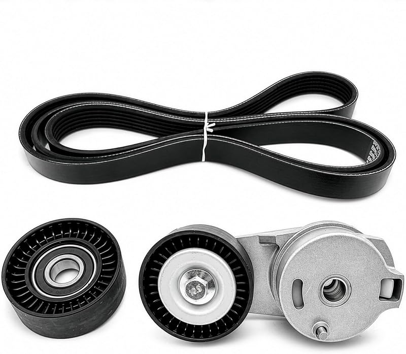 Kit tensionador da correia, correia serpentina e polia guia DVeiyQuant para Ram 1500 2013–2022 e 1500 Classic 2019–2022 – 3 peças
