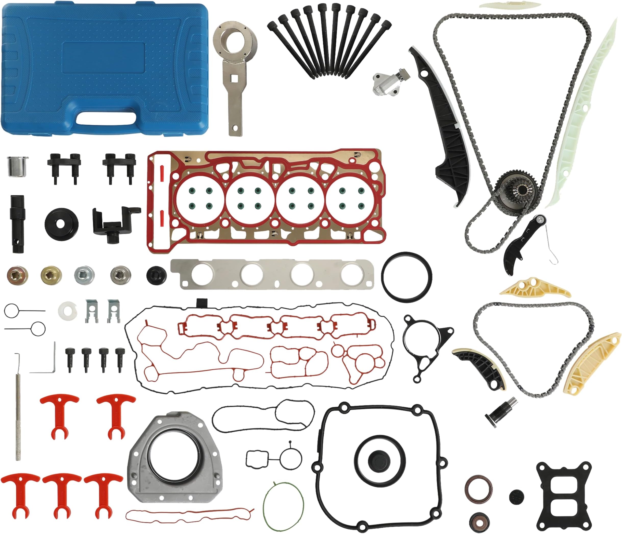 CCTA EA888 Gen 3 Full Gasket Set Timing Chain Kit W/Tool Fit For VW Golf Passat Tiguan GTI Beetle Jetta Scirocco Sharan Audi A4/S4 A5/S5 A6/S6 Q5 A8/S8 Q3 1.8T 2.0T 2012-2020