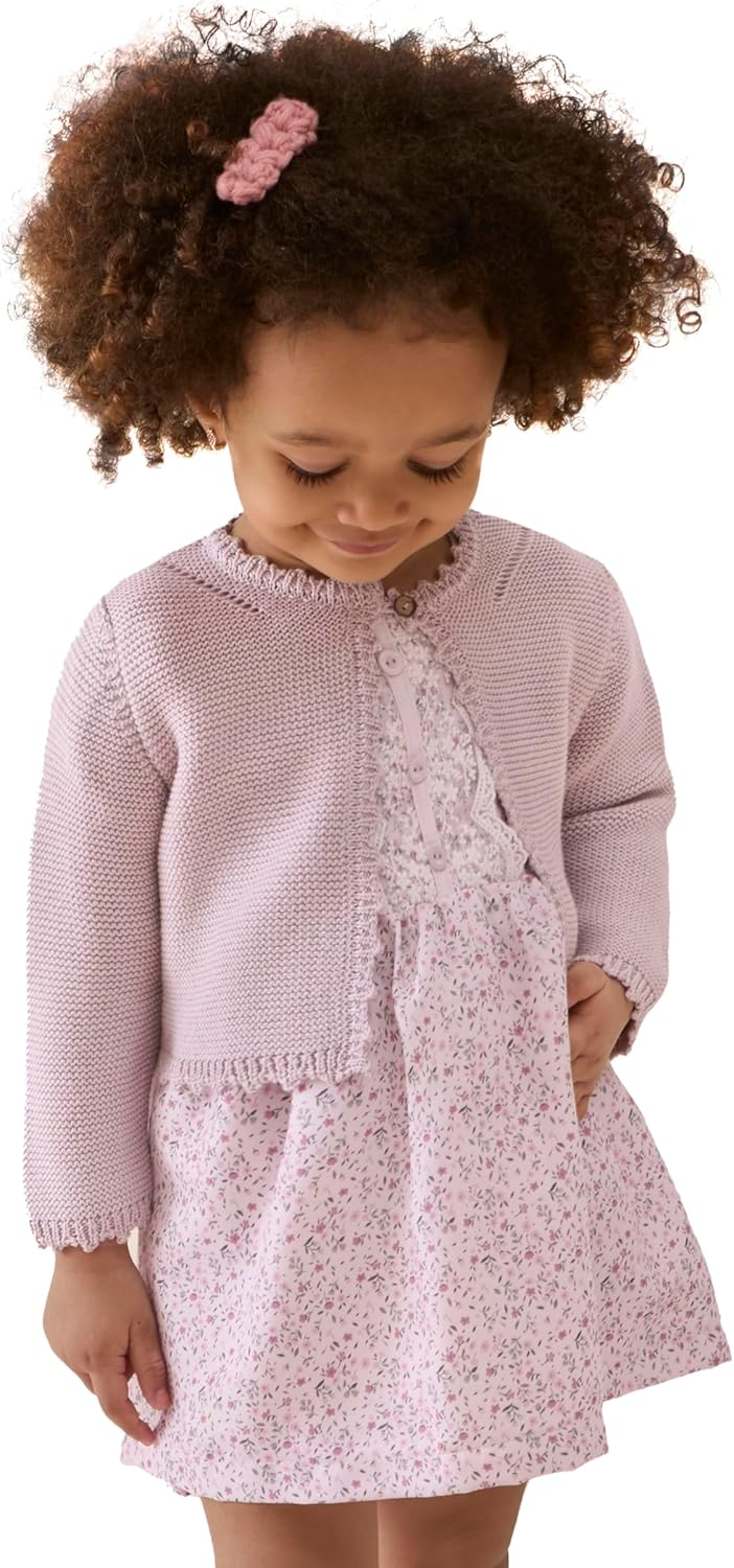 Lilax Baby Girls' Long Sleeve Shrug, Knit Girls Cardigan, Childrens Bolero