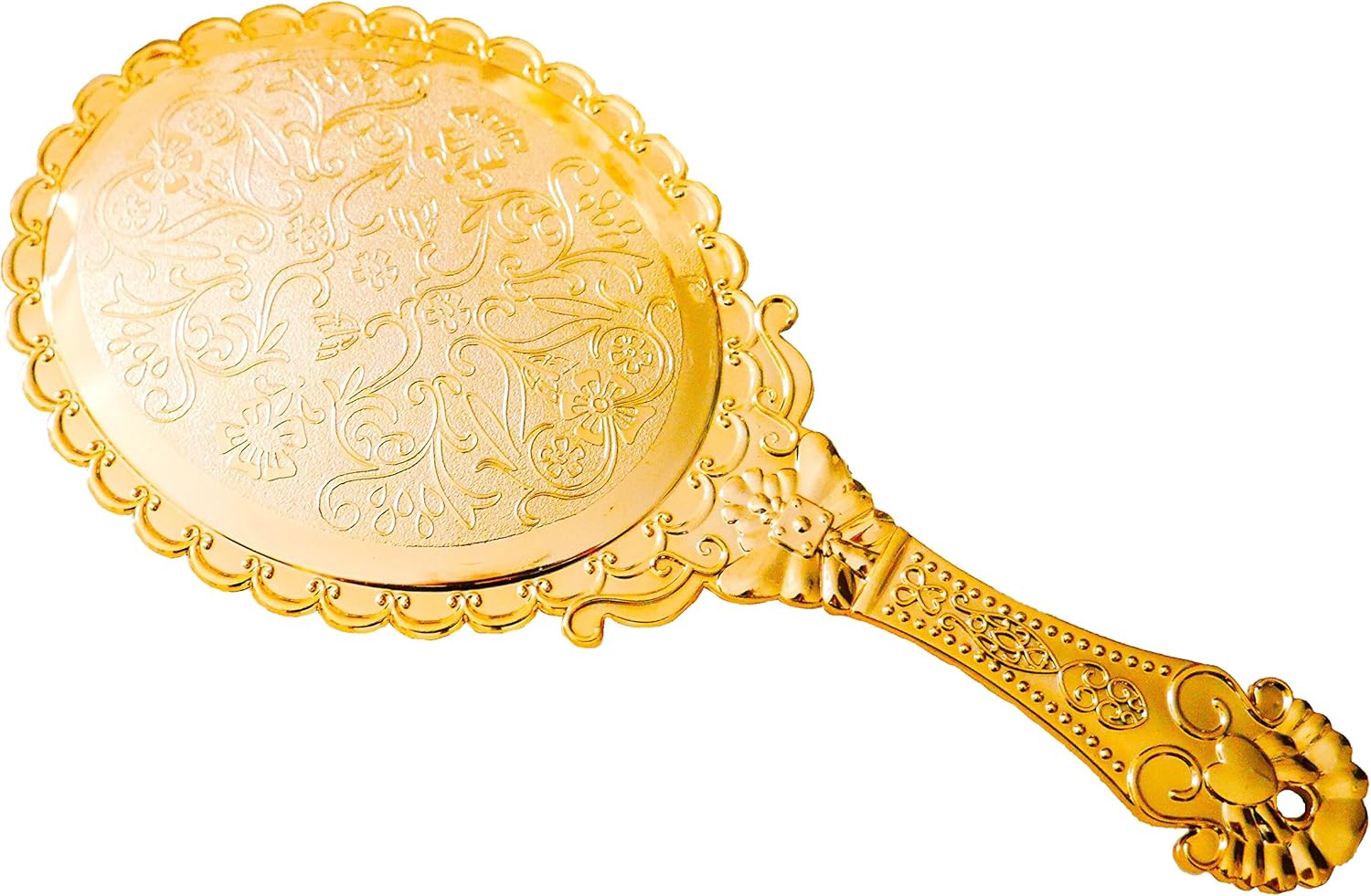 iv(イヴ)アンティークミラー 手鏡 クラシカル お姫様 多色 ヨーロピアン (ゴールド)