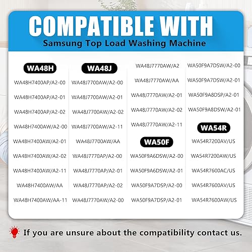 Miniatura 5 de Varillas de suspensión DC97-05280S (27.5 pulgadas) para lavadora Samsung WA48H7400APA2, WA48J7700AWA2, WA50F9A6DSWA2, WA50F9A6DSWA2 WA50F9A8DSWA2 -