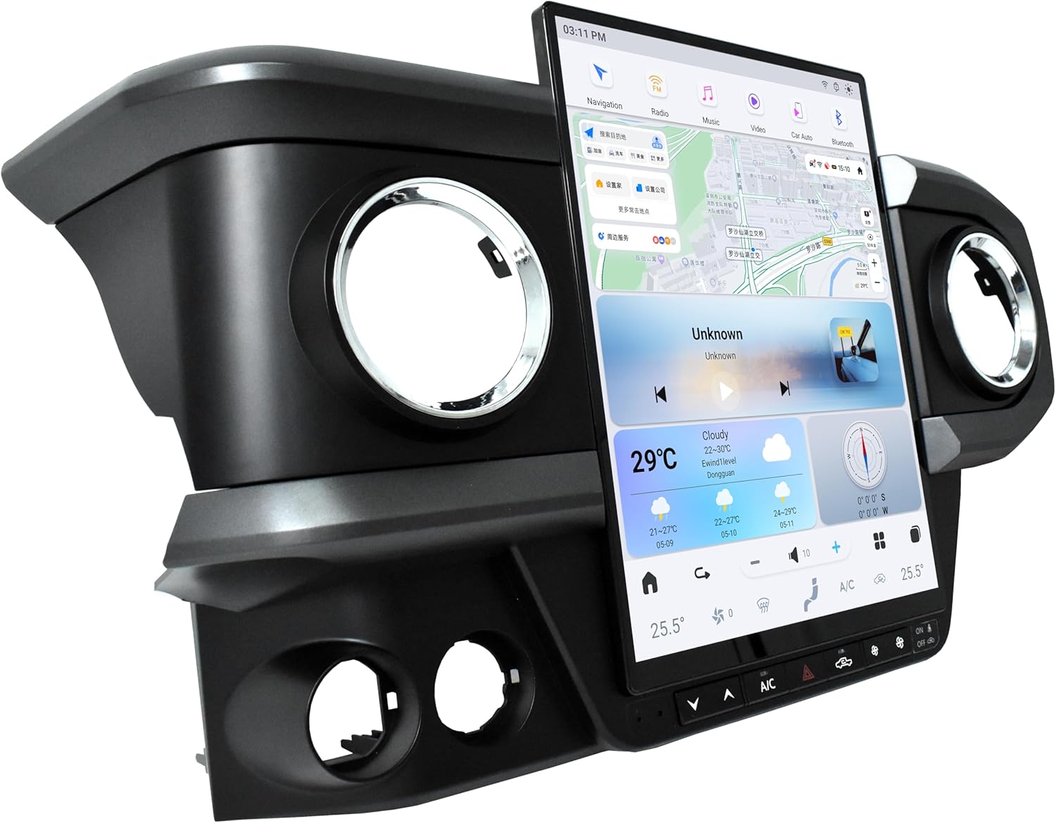 128GB Android 13 Car Radio for Toyota Tacoma 2016-2023 Head Unit Multimedia Player Auto Stereo Carplay Radio Upgrade 13.6inch Touch Screen