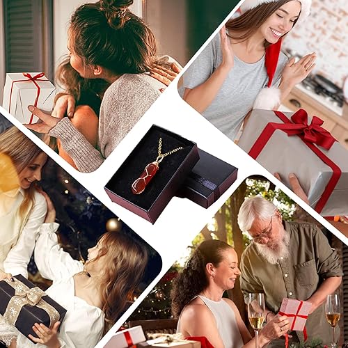 Miniatura 7 de Collar de cristal natural de doble punta hecho a mano tejido curativo con bala de cristal curativo pulido piedra de energía Reiki con caja de regalo