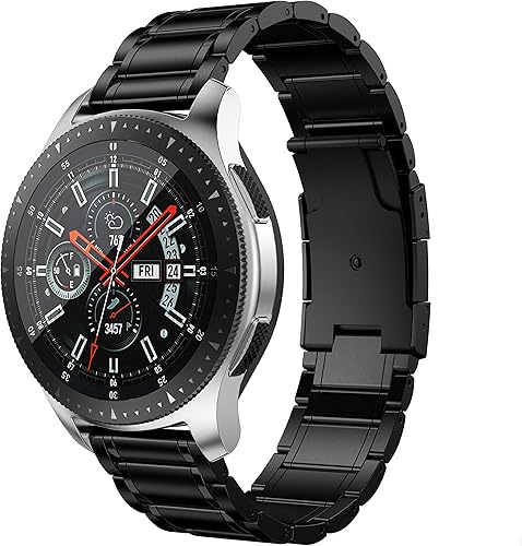 Miniatura 1 de Gear S3 FrontierGalaxy 1.811 in Galaxy Watch 3 Band 1.772 in, 0.866 in Titanium Watch Band Banda de liberación rápida Correa de repuesto para hombres