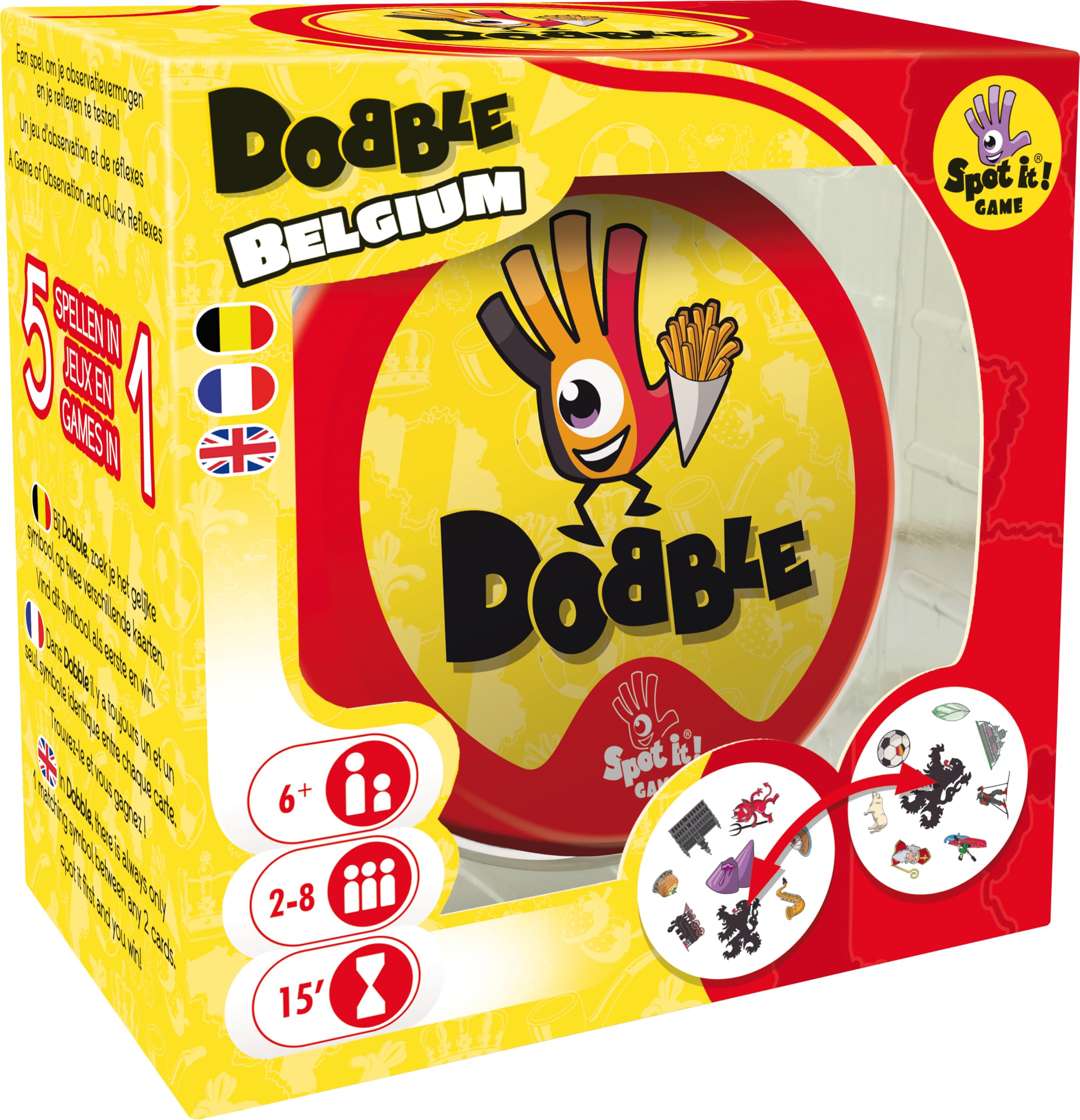 Zygomatic Dobble Belgium - Card Game - Age 7+