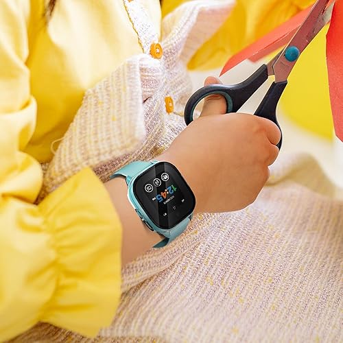 Miniatura 7 de Seltureone - Juego de 2 fundas rígidas de policarbonato con protector de pantalla de vidrio templado compatible con Verizon Gizmo Watch 3, funda