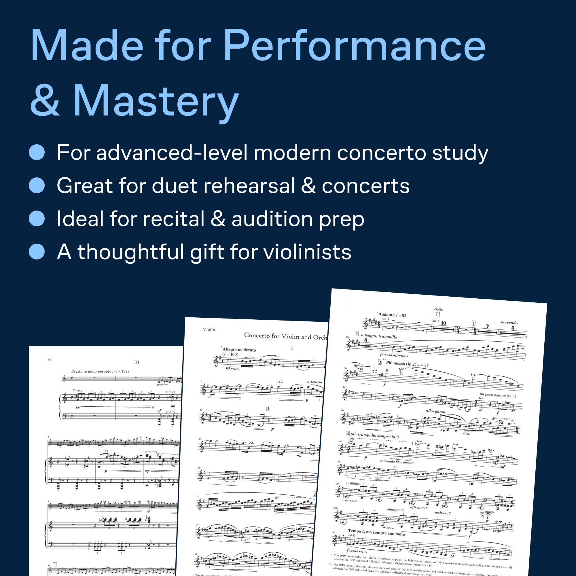 Concerto: Violin and Piano Reduction