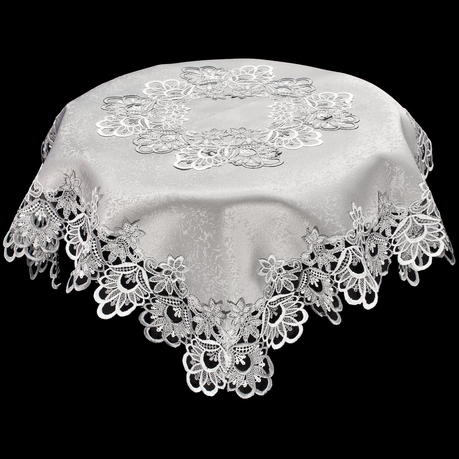 Amazon｜リネン、アートとThingsシルバーヨーロッパレースと