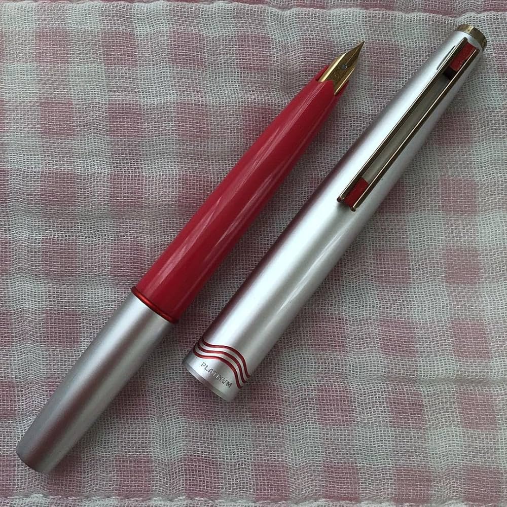 #0148 オーバーホール済み 万年筆 PLATINUM ショート22k a12da8d3f647c20eb197c5b62b04c4