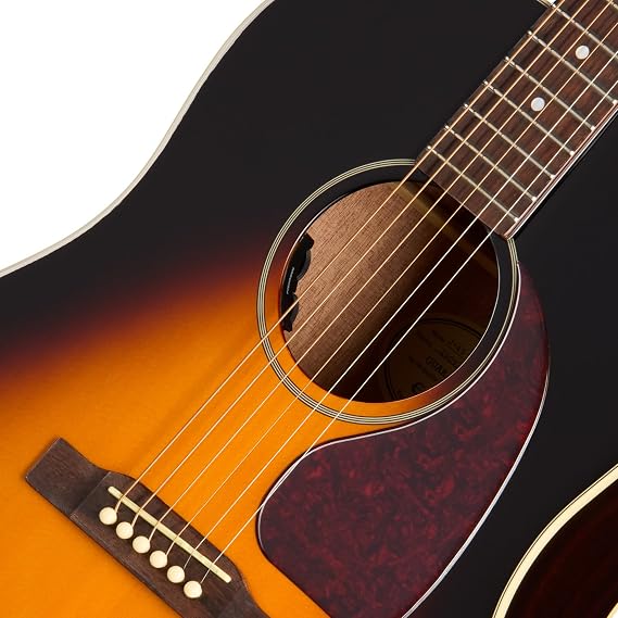 Epiphone J-45 Studio Vintage Sunburst Acoustic Guitar Plywood Mahogany Body Epiphon