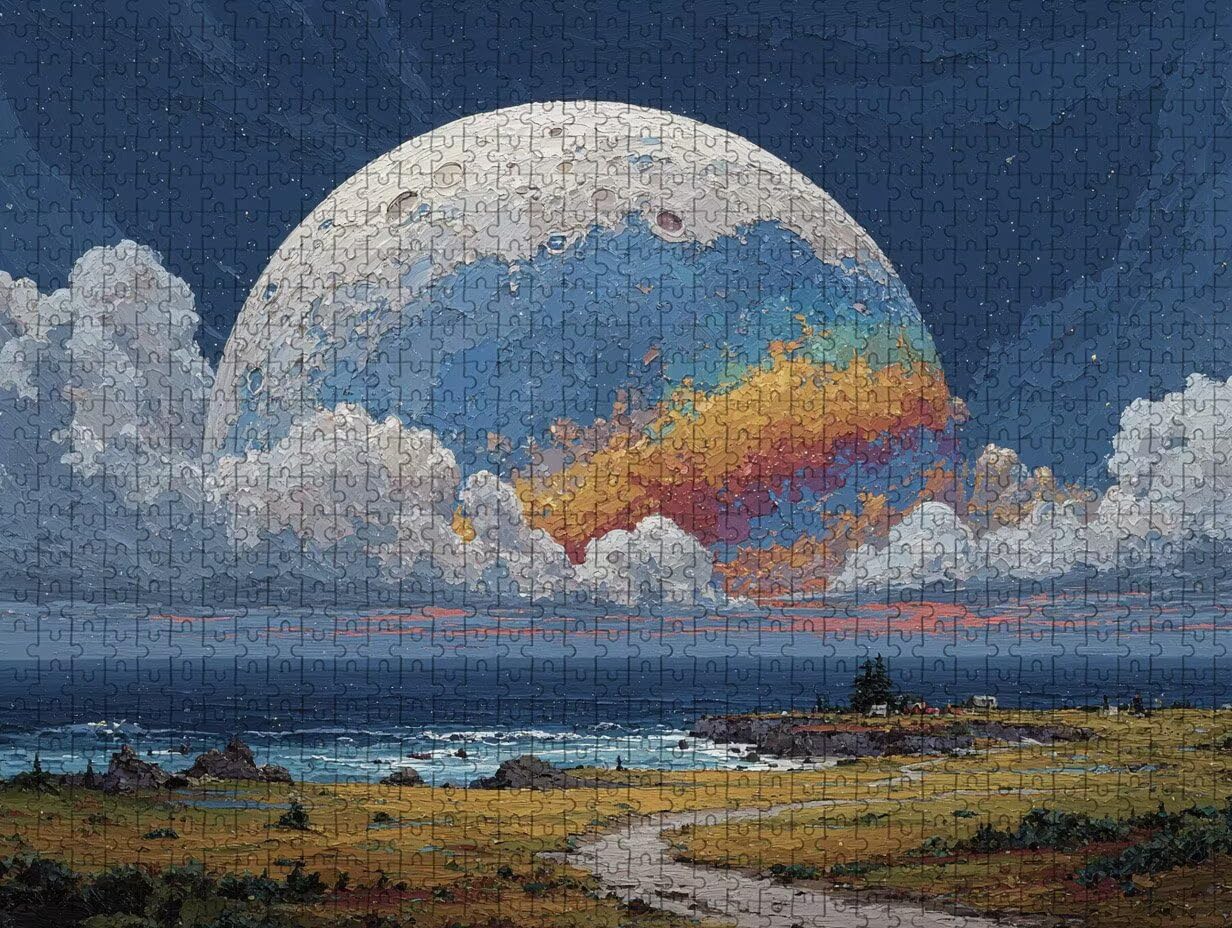 Puzzle 2000 elementów dla dorosłych, planeta, drewniane puzzle, 99 x 71 cm, części ściśle do siebie pasują, dla mężczyzn, kobiet, starszych seniorów, dekompresyjnych, letnich dekoracji, prezentów