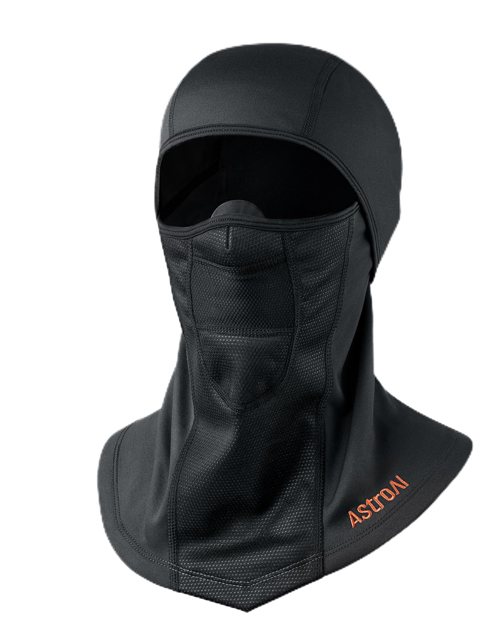 AstroAI Ski Mask Windproof Balaclava for Cold Weather, Winter Face Mask Breathable Stretchable for Skiing, Snowboarding, Black