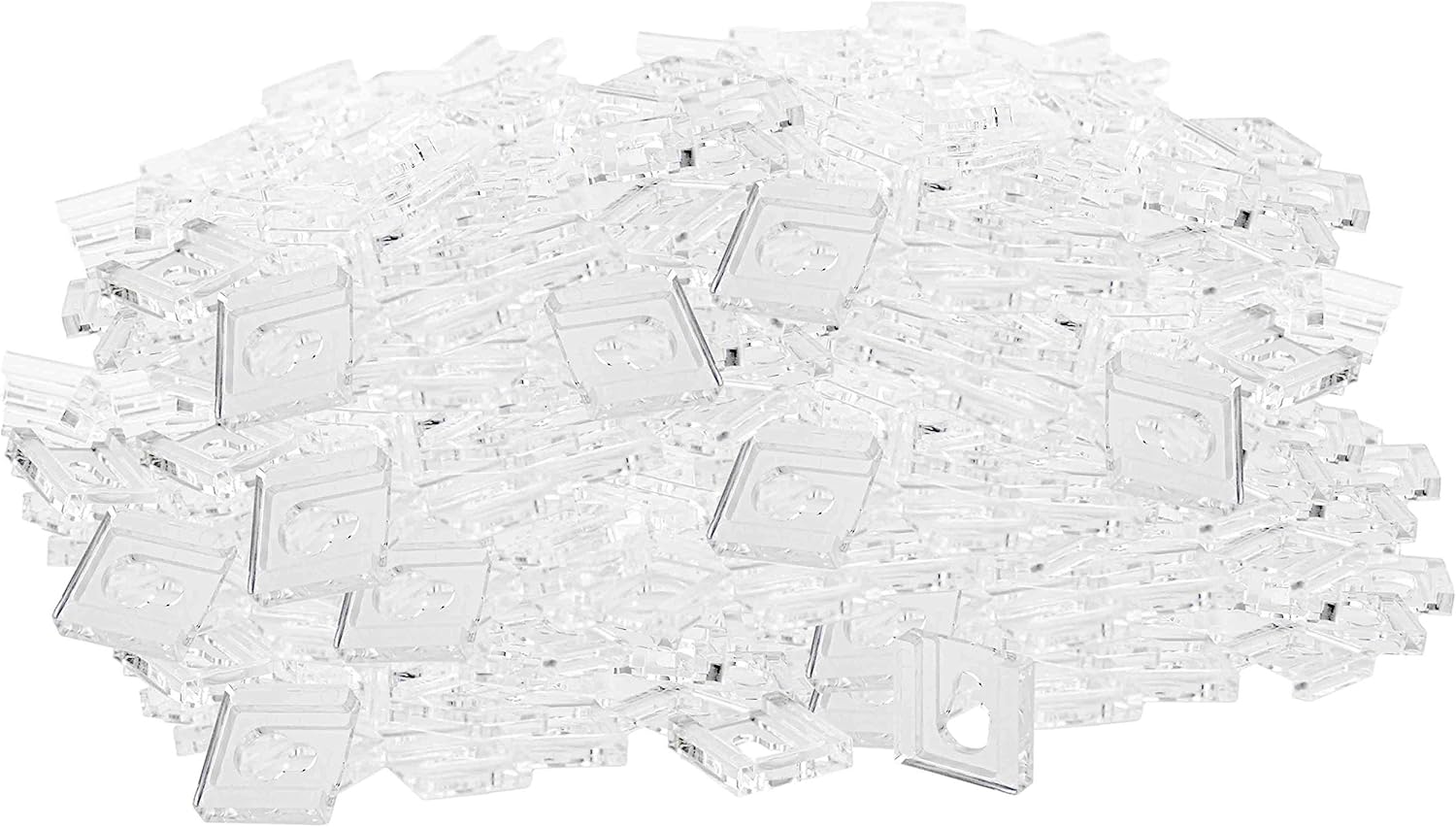 Marketing Holders Acrylic Keyholes Attachments 3/8 Clear Hanging Hardware (1000)