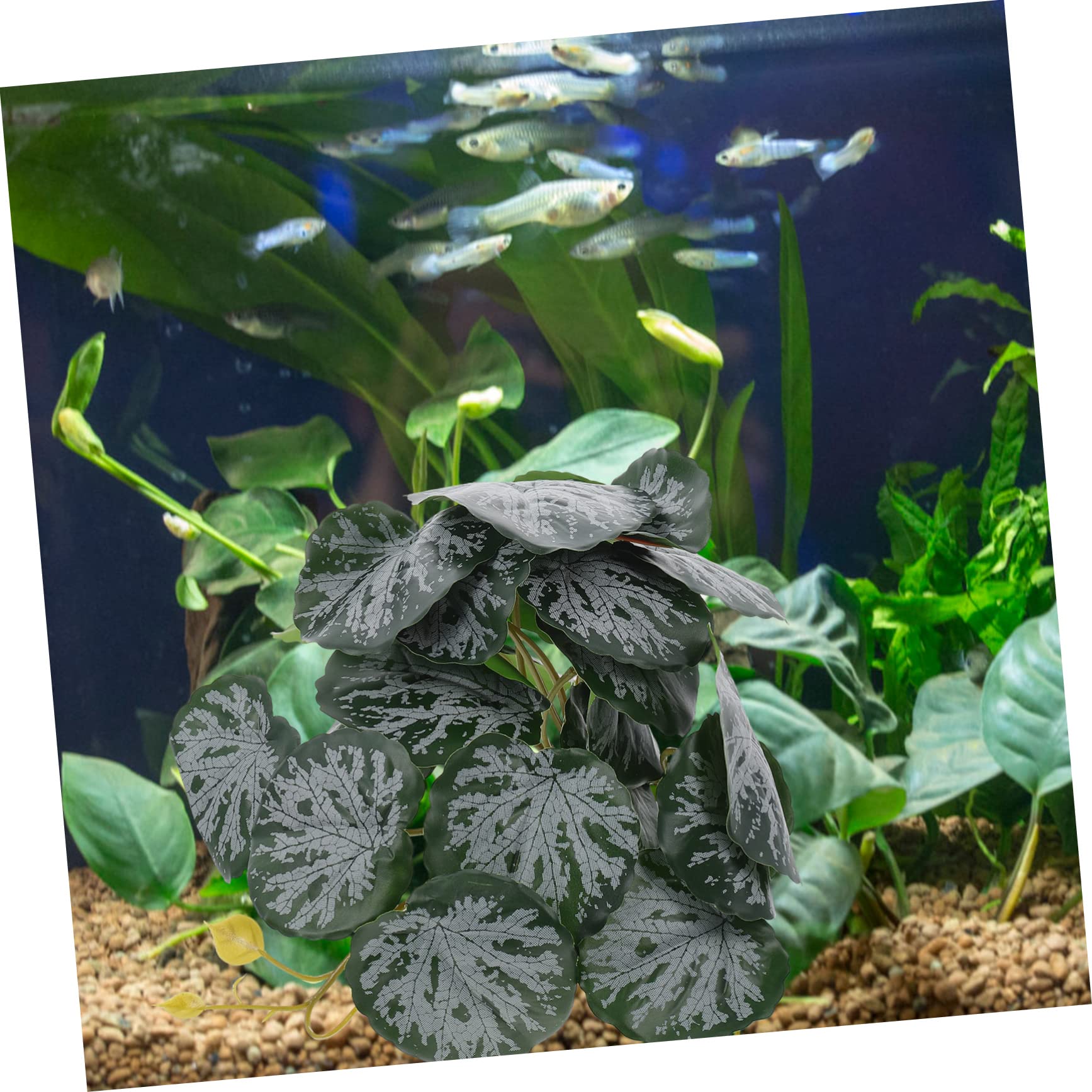 Happyyami Reptile Plant Decor Lifelike Artificial Terrarium Plant for Reptile Tanks Habitat Accessory for Lizards Turtles and Frogs Enhances Environment and Reduces Stress