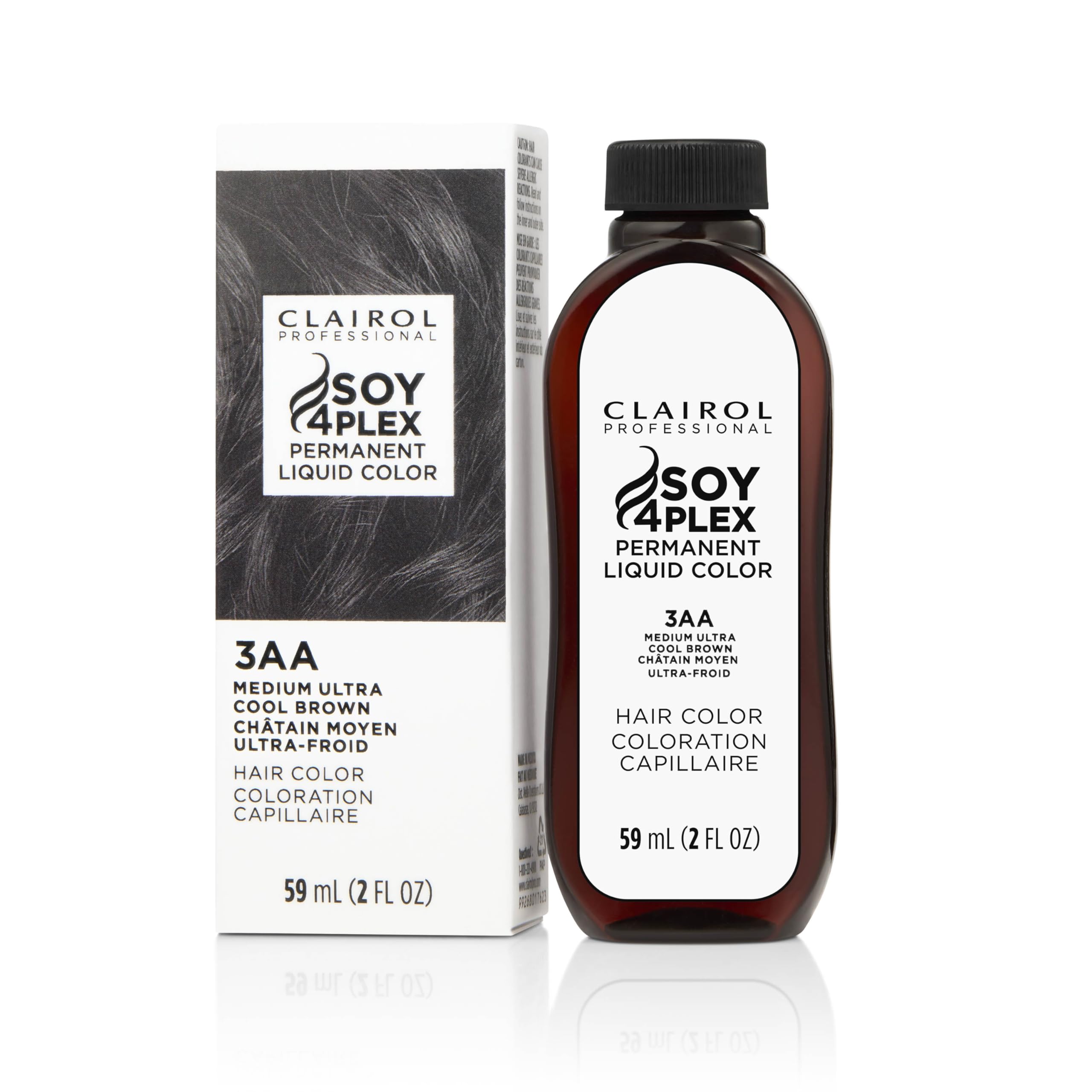 Clairol Professional Permanent Liquicolor for Medium Brown to Red Violet Brown Hair Color with 100% Gray Coverage | Packaging May Vary