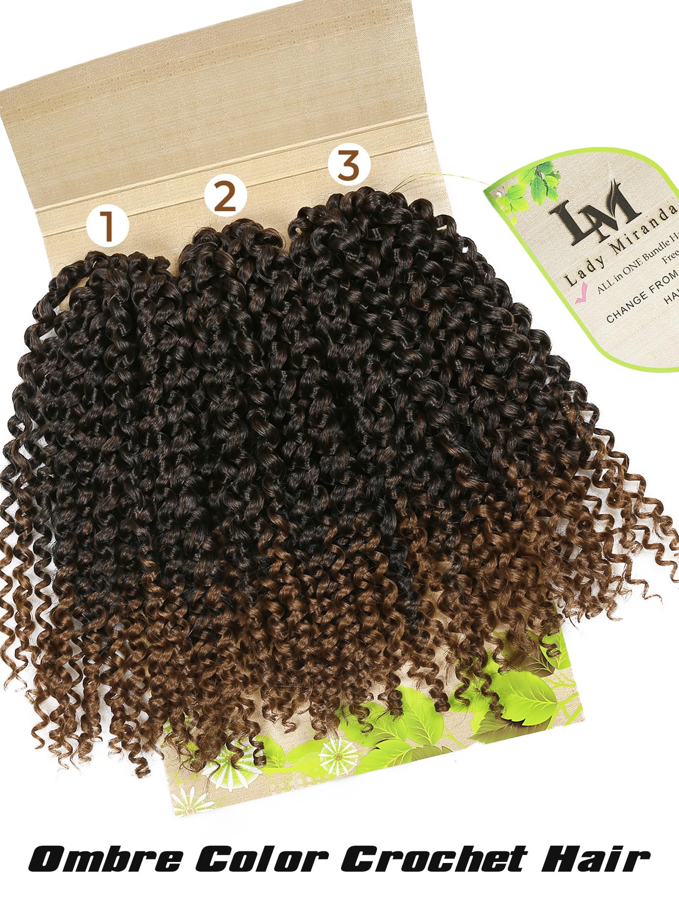 Amazon.com : LADY MIRANDA Jerry Curl Crochet Hair Extensions 6X