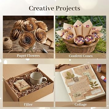 Koogel 330 Sheets Kraft Brown Tissue Paper, 14 X 10 inches