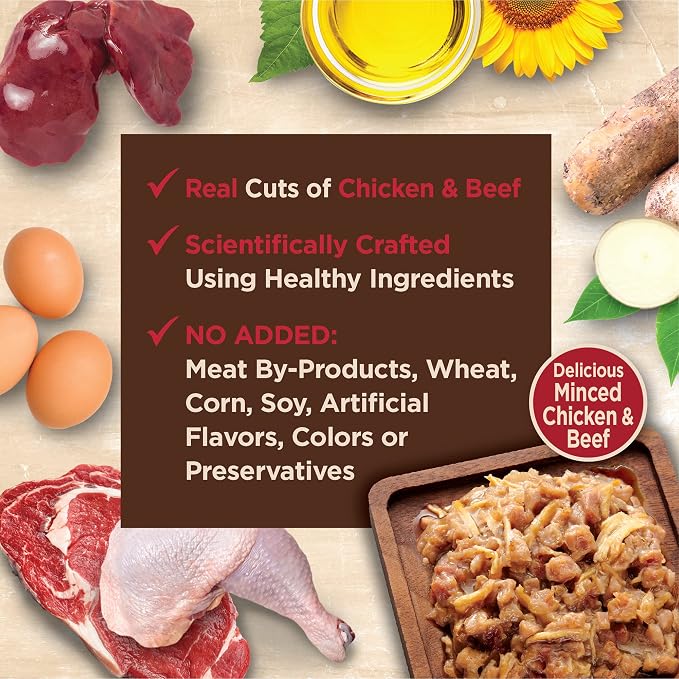 Alimento húmedo Wellness CORE para gato adulto, pollo y res, 12 sobres miniatura 3