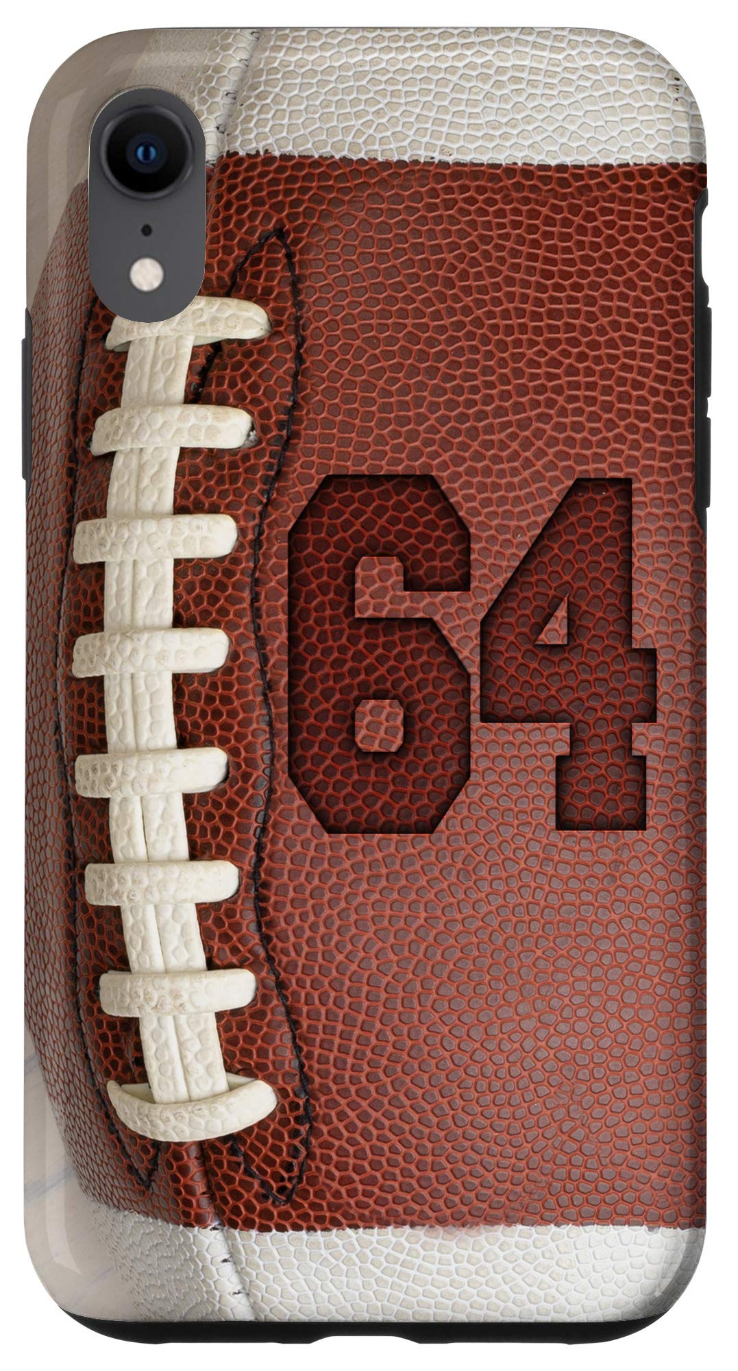 iPhone XR Football Fan #64 Jersey No 64 Football Lover Phone Case Gift Case