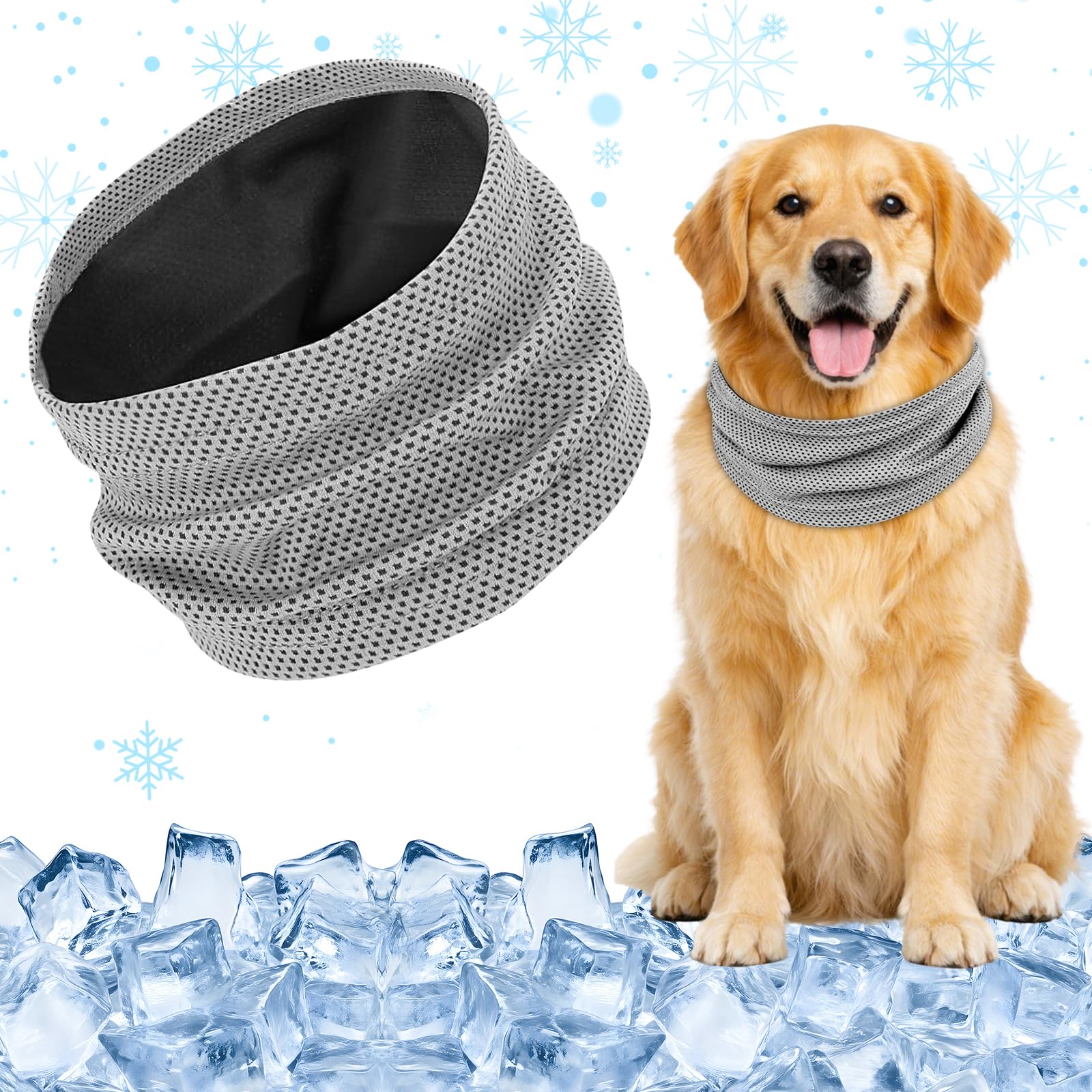 Cooling Collar for Dogs, Cooling Dog Bandana, Cooling Dog Collar, Cooling, Breathable Bandana, Dog Neckerchiefs, Cooling Towel Dog Neckerchief, Cooling for Cooling Dog in Summer