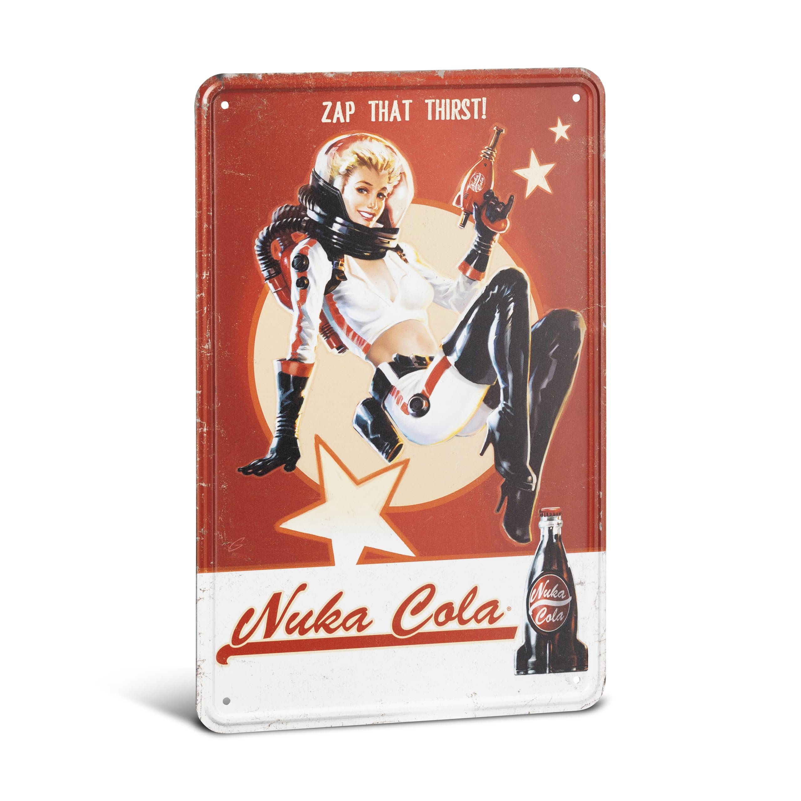 Fallout metalowa płytka Nuka Cola Girl