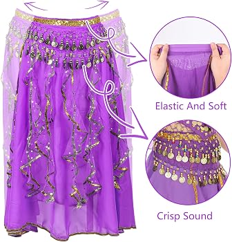 Kinder Mädchen Bauchtanz-Outfit, Chiffon Band-Top  Produktbild-Vorschau 2