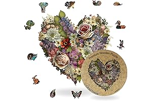 Heart-Shaped Jigsaw Puzzle for Adults and Kids: A Complex and Romantic Challenge
