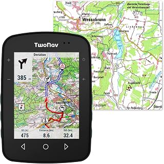 GPS Terra + Maps Germany Topo - Multisport Bicycle MTB Cycling Hiking/Compact and Lightweight / 3 Front Buttons / 3.7 Inch Screen/Autonomy 15 h/Memory 32 GB/Topo Map Included