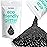 Hemway Eco Friendly Biodegradable Glitter 100g / 3.5oz Bio Cosmetic Safe Sparkle Vegan for Face, Eyeshadow, Body, Hair, Nail and Festival Makeup, Craft - Ultrafine (1/128 0.008 0.2mm) - Black