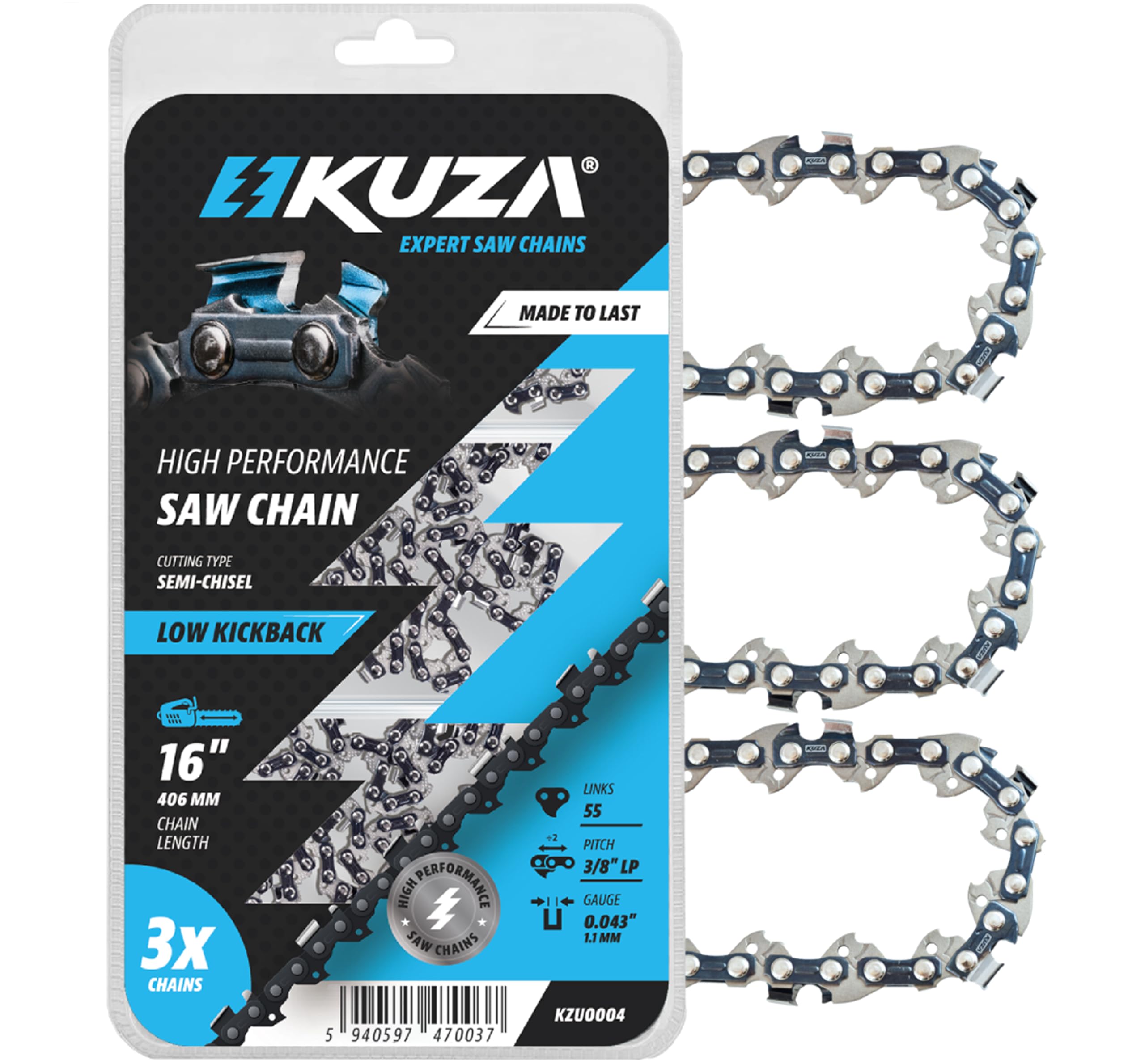 Amazon.com : 16 Inch Chainsaw Chain 3/8