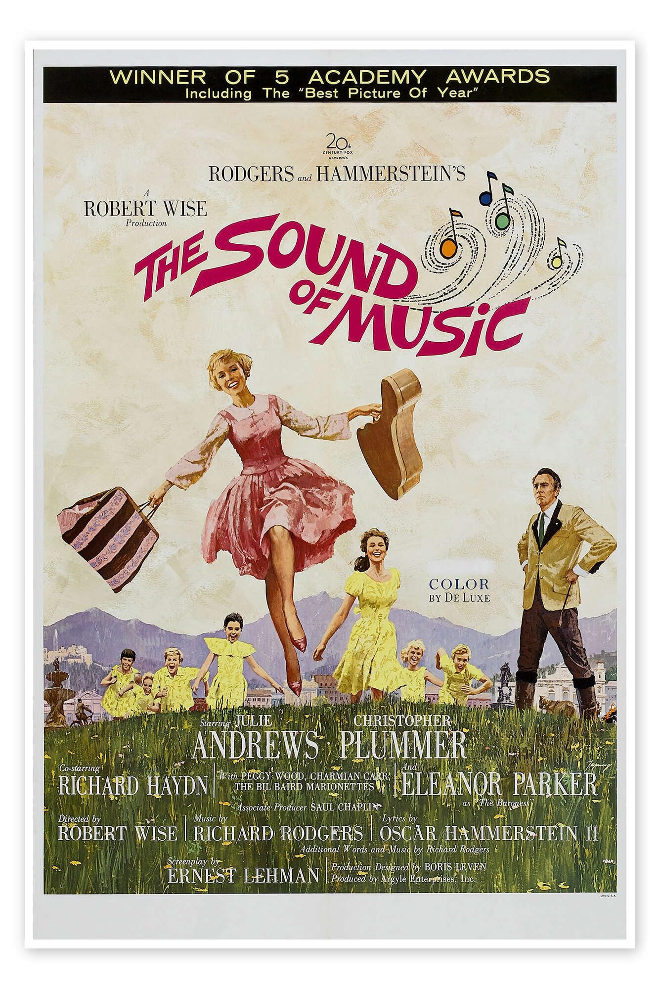 Posterlounge The sound of music (Tutti insieme appassionatamente) Poster | 100 x 150 cm Quadri Decorazione per pareti