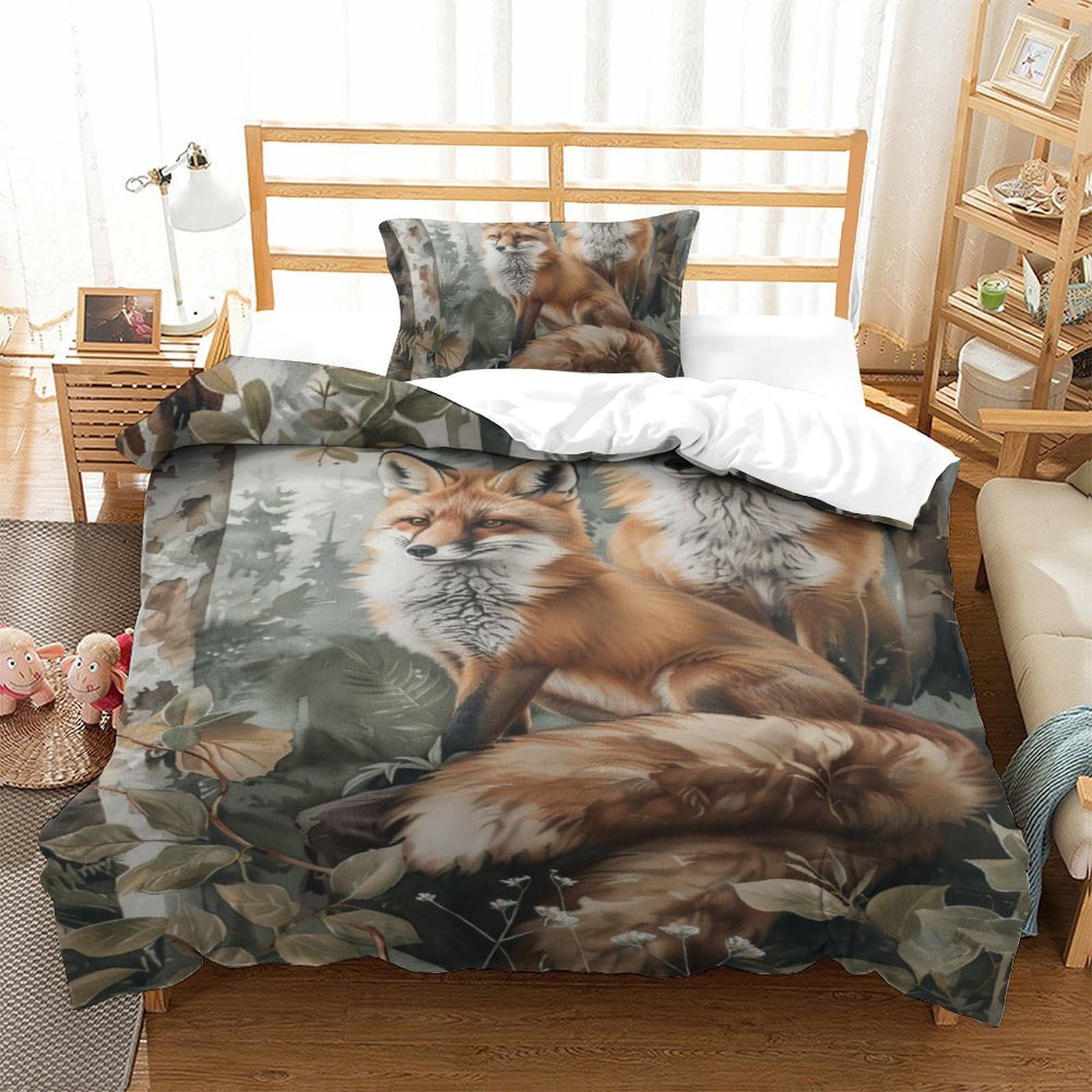 Housse de couette renard contre la transpiration nocturne enfant