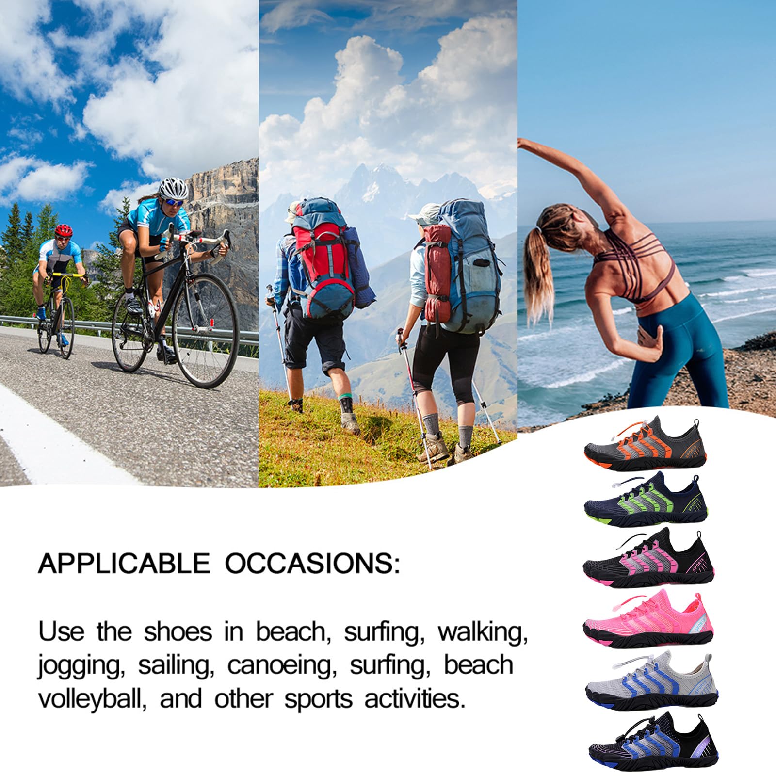 Herren Barfussschuhe Damen Badeschuhe Strandschuhe Herren Segelschuhe Wasserschuhe Barfusslaufschuhe Sommer Zehenschuhe Neoprenschuhe Schützende Wasserschuhe