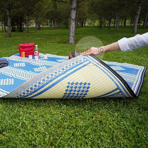 Plastic Wire Mesh Carpet Rug Picnic Mosque Park Beach Garden Balcony Terrace Camping Outdoor Caravan 140 x 230 cm