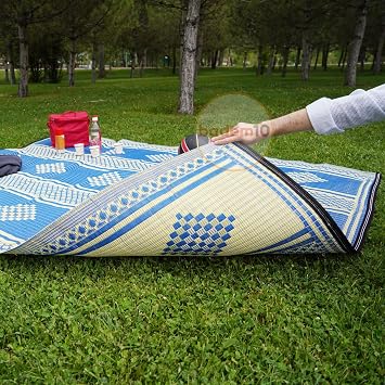 Plastic Wire Mesh Carpet Rug Picnic Mosque Park Beach Garden Balcony Terrace Camping Outdoor Caravan 140 x 230 cm