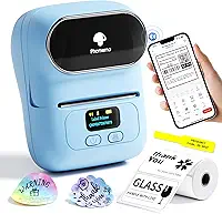 Phomemo Impressora de etiquetas de código de barras - M110 máquina de etiquetar Bluetooth portátil para pequenas empresas, código de barras, endereço, logotipo, roupas, Jerwery, impressora térmica