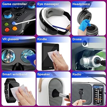 VR Headset Cleaning Kit, VR Lens Cleaning Pen for Oculus, Lens Pen Cleaning Kit for Hololens 2/Xbox One/Xbox 360/PS4