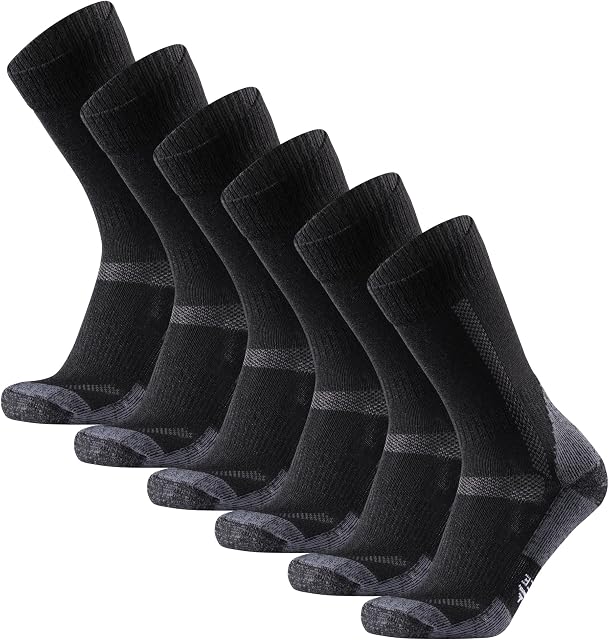 DANISH ENDURANCE Outdoor Walking Thermal Socks, Merino Wool warm Winter Socks, Hiking for Men & Women 3, Pack