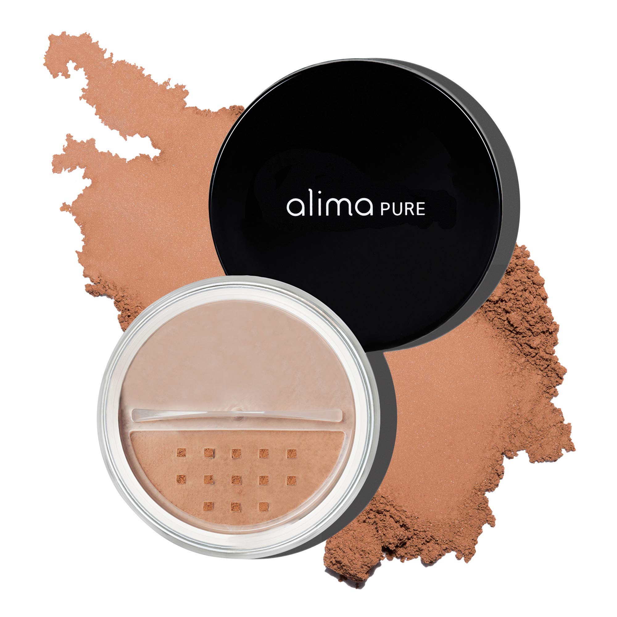 Alima Pure Matte Foundation Loose Mineral Powder Foundation Makeup, Loose Powder Makeup Oil Free Talc Free Powder, Natural Makeup Mineral Foundation Full Coverage Natural Foundation Powder .23 oz/6.5g