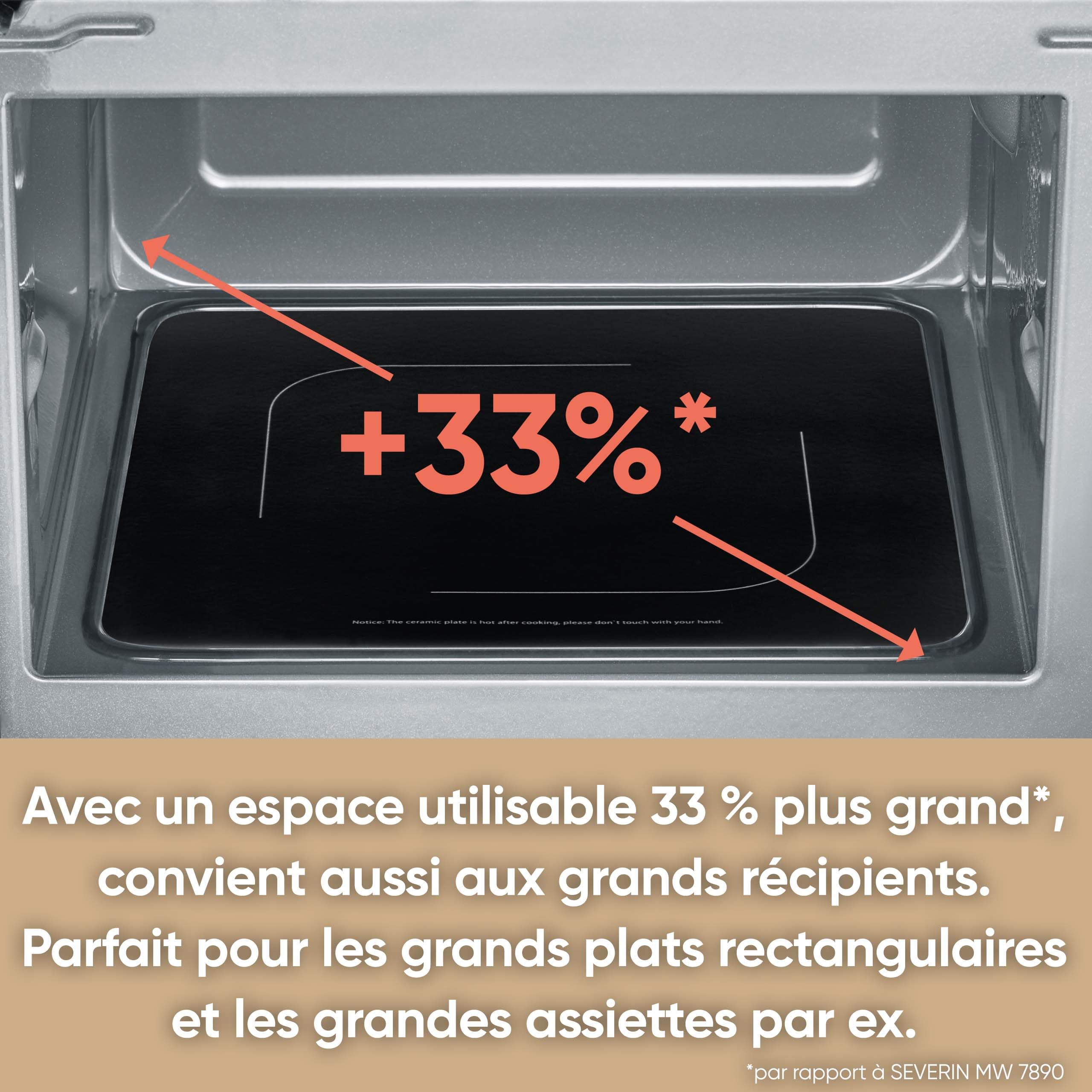 SEVERIN Four Micro-ondes, 20 L, Avec Fond Plat en Céramique, jusqu’à 800 W, 6 niveaux de puissance, Noir, MW7761